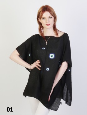 Circle Embroidery Breathable Top